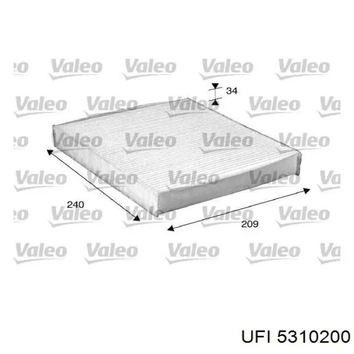 Filtro de salão UFI 5310200 preço, a partir de 10,54 USD