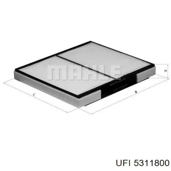 Filtro de salão UFI 5311800 preço, a partir de 16,54 USD
