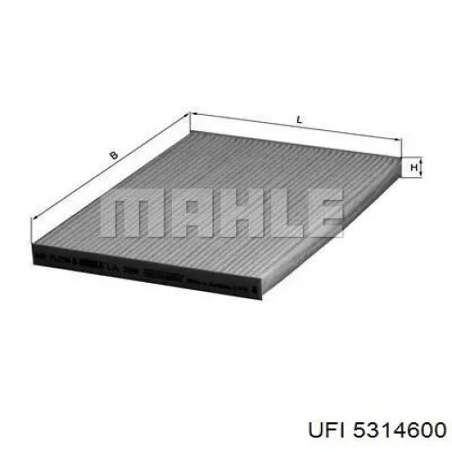 Filtro de salão UFI 5314600 preço, a partir de 8,32 USD