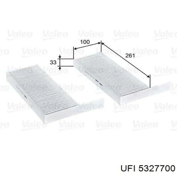 Filtro de salão UFI 5327700 preço, a partir de 12,03 USD