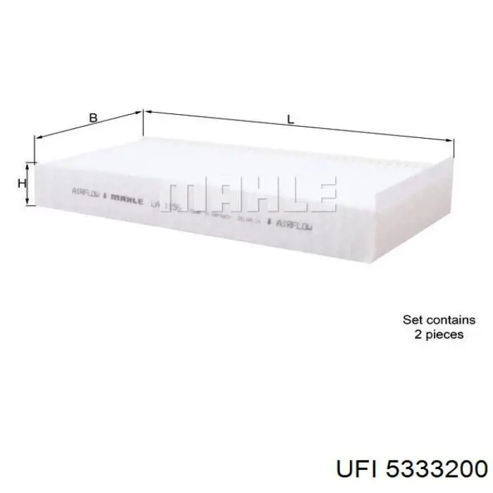 5333200 UFI Filtro de salão