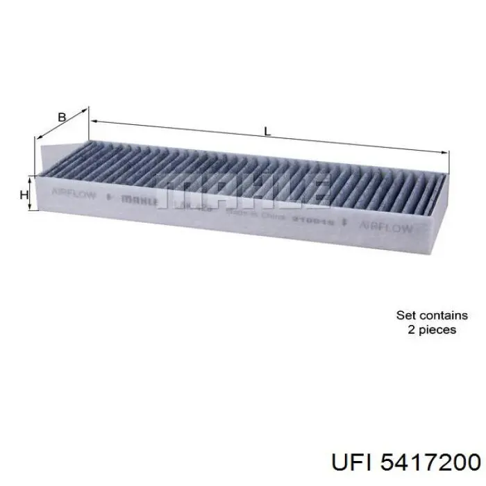 Filtro de salão UFI 5417200 preço, a partir de 14,35 USD