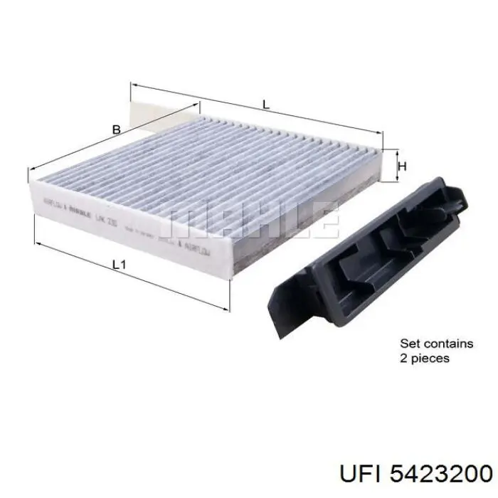 Filtro de salão UFI 5423200 preço, a partir de 12,61 USD