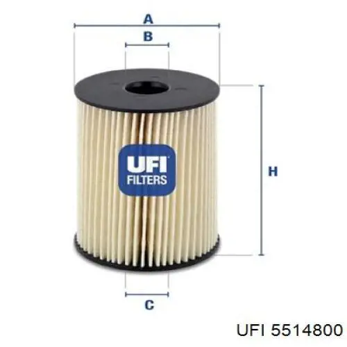 Compre 5514800 UFI Caixa de filtro de combustível