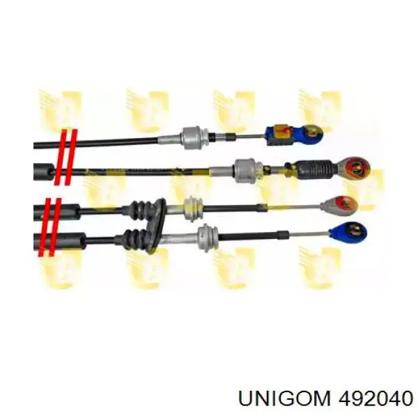 Compre 71728347 Fiat/Alfa/Lancia Cabo de mudança duplo