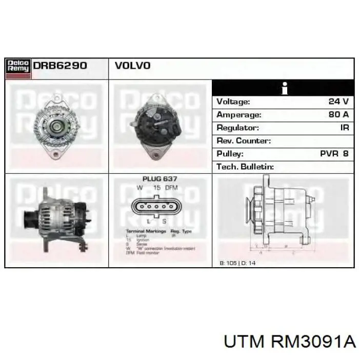 Relê-regulador do gerador (relê de carregamento) AS/Auto Storm ARE5088 preço, a partir de 70,44 USD