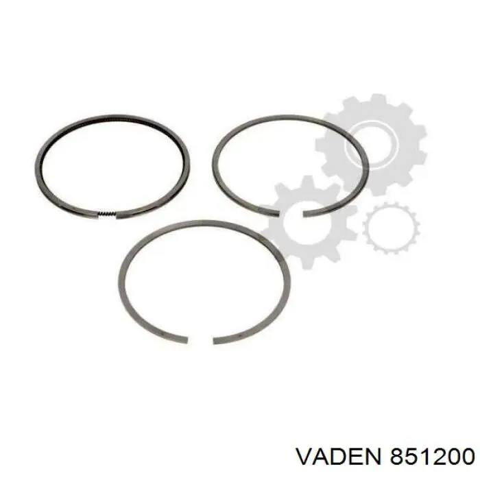851200 Vaden Anéis do pistão do compressor para 1 cilindro, STD