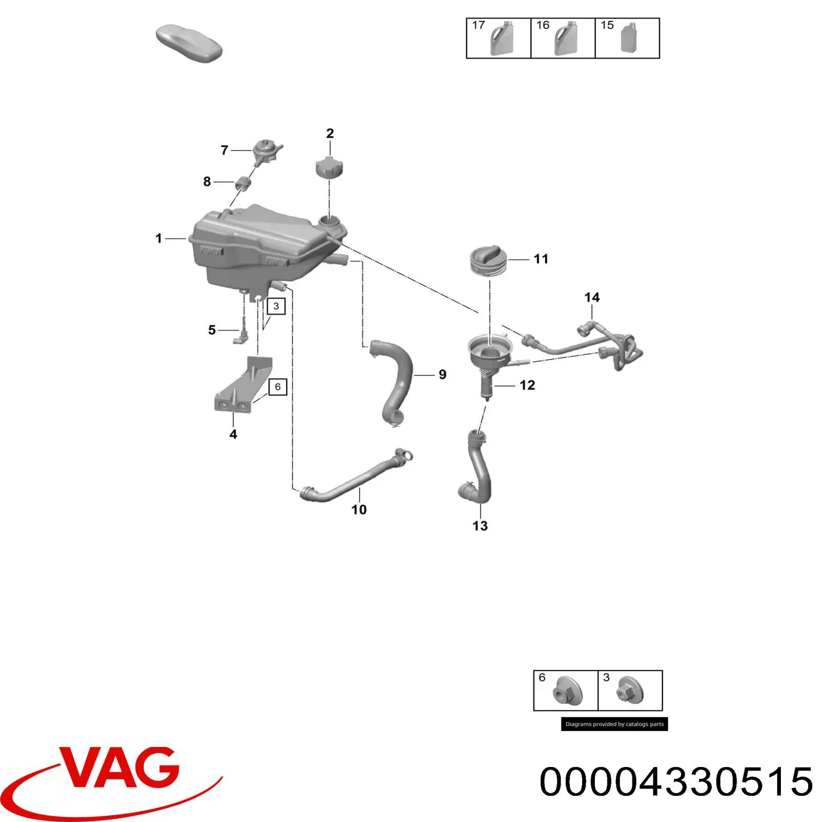 4330515 Porsche Fluido de esfriamento