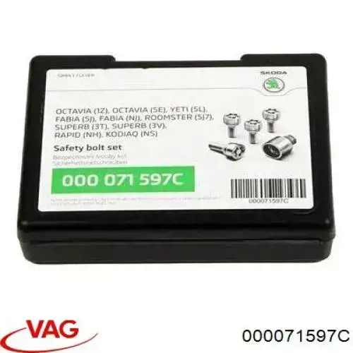 Porca de roda para Skoda Yeti  5L