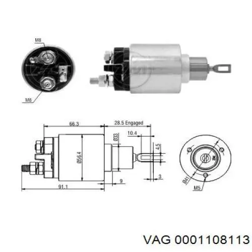 Motor de arranco VAG 0001108113 preço, a partir de 59,59 USD
