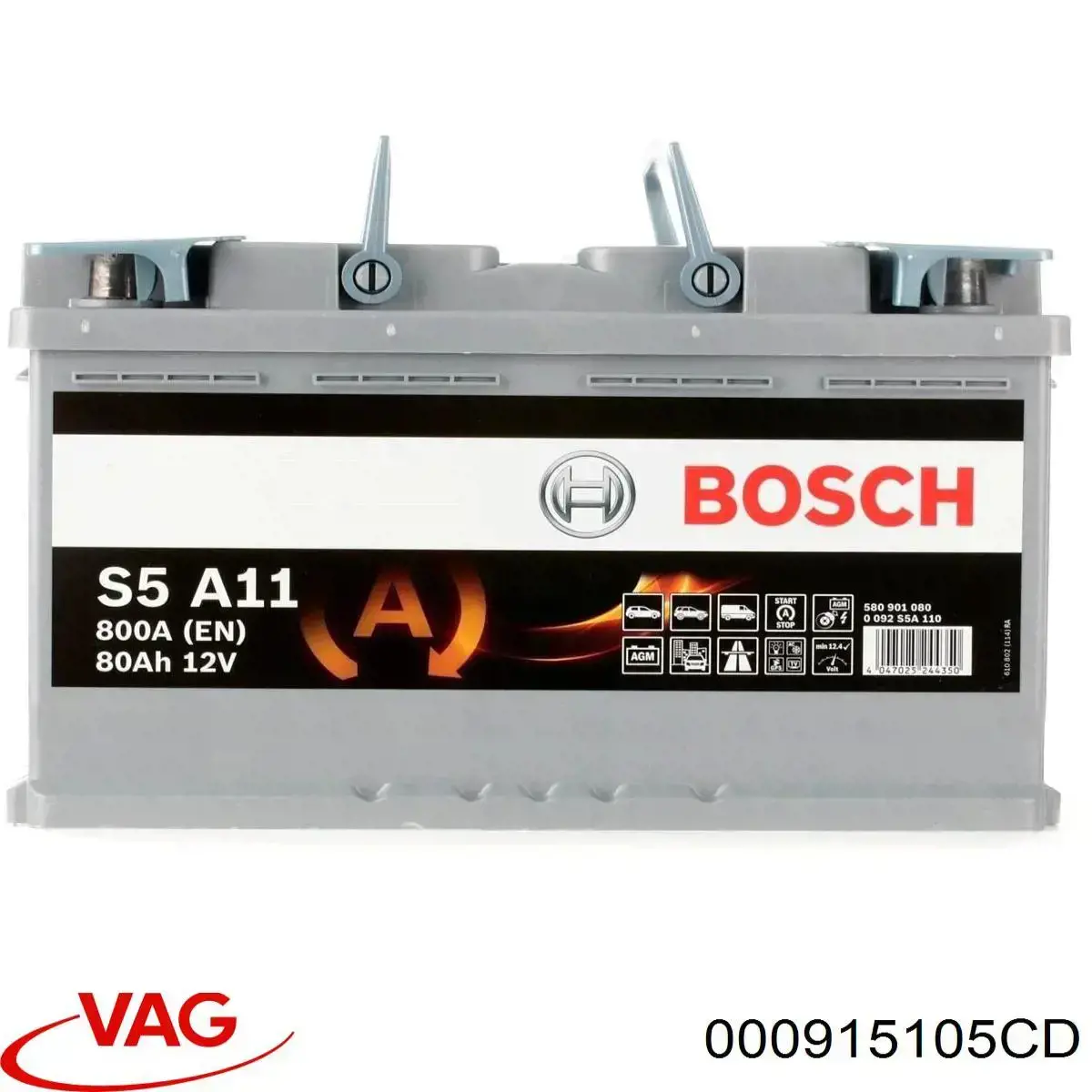 Compre 000915105CD VAG Bateria recarregável (PILHA)
