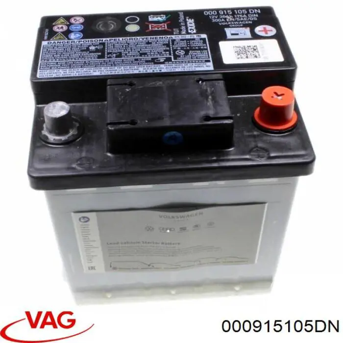 Compre 000915105DN VAG Bateria recarregável (PILHA)
