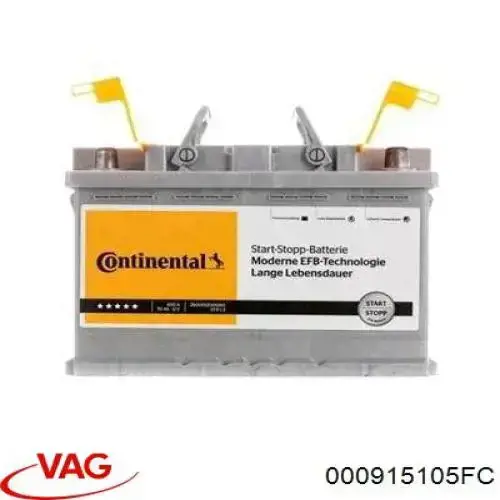Bateria recarregável (PILHA) VAG 000915105FC preço, a partir de 127,86 USD
