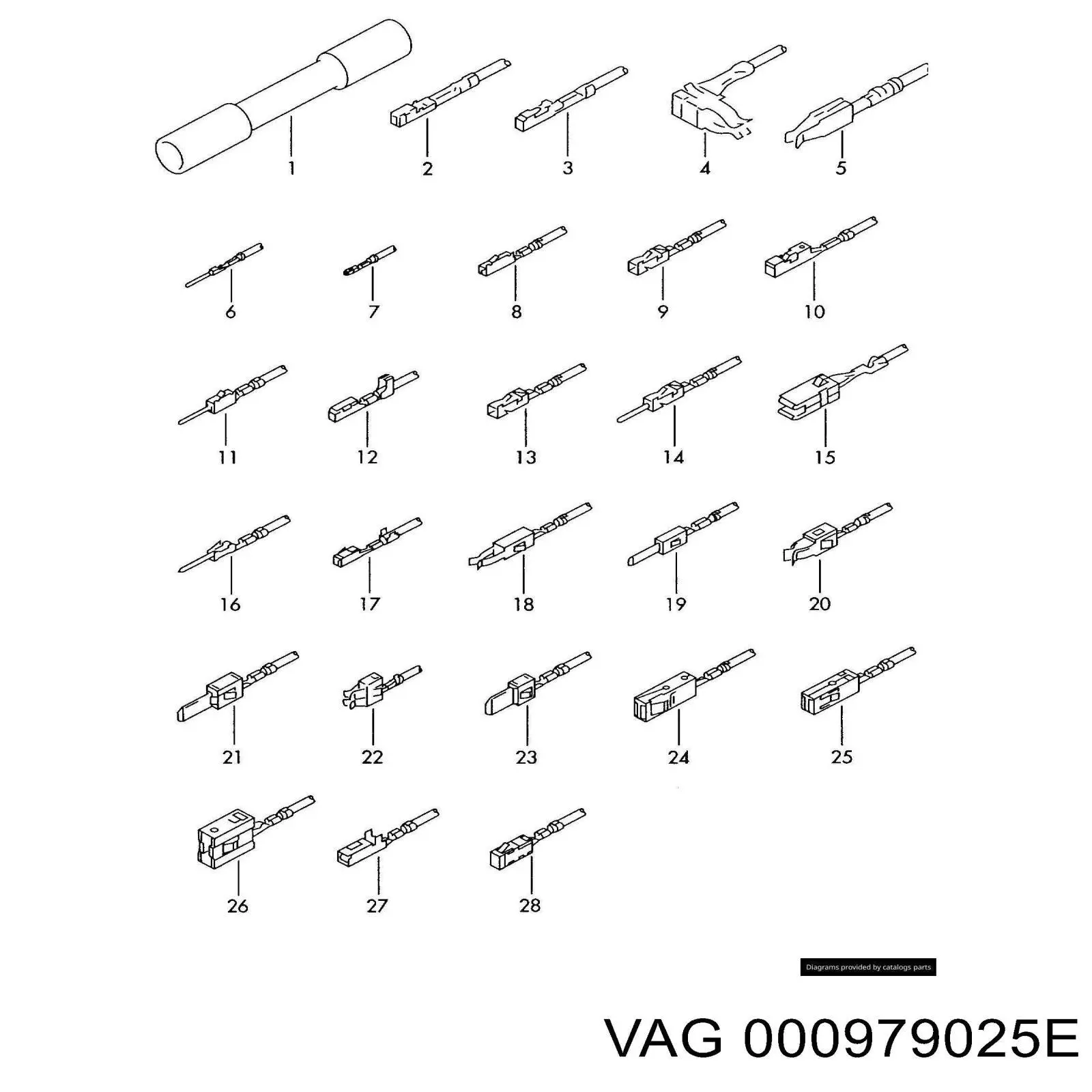 Fios isolados de salão VAG 000979025E preço, a partir de 17,25 USD