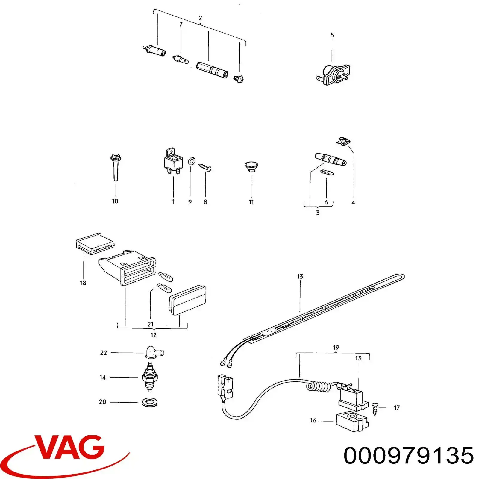 Compre 000979135 VAG Fios isolados de salão