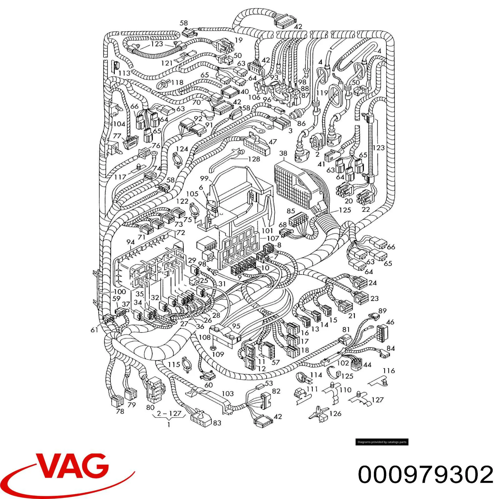 Fios isolados da seção de motor VAG 000979302 preço, a partir de 15,08 USD