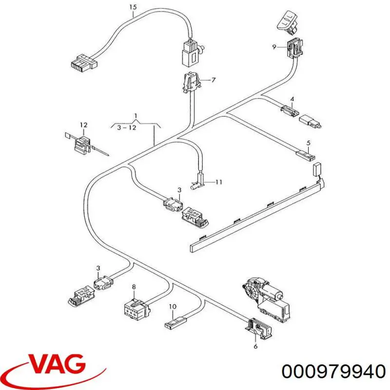  VAG 979940 preço, a partir de 3,07 USD