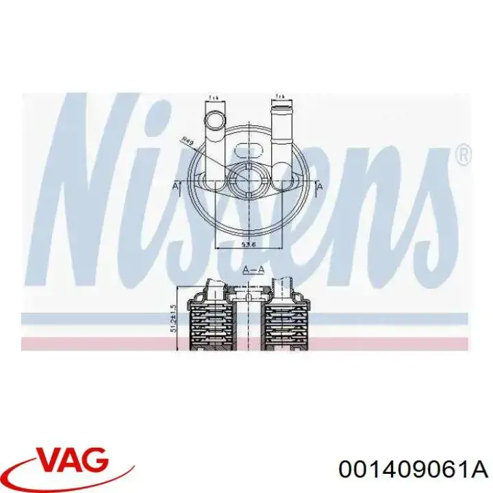 Radiador de óleo (frigorífico), debaixo de filtro VAG 001409061A preço, a partir de 37,79 USD