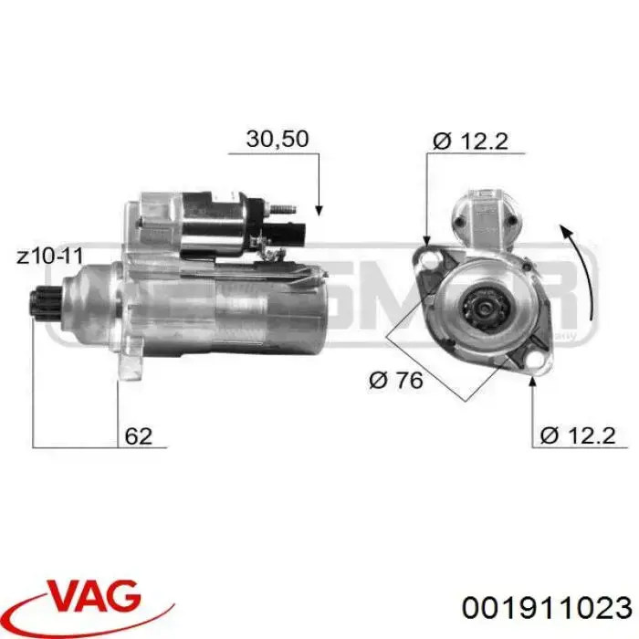 Motor de arranco VAG 001911023 preço, a partir de 59,69 USD