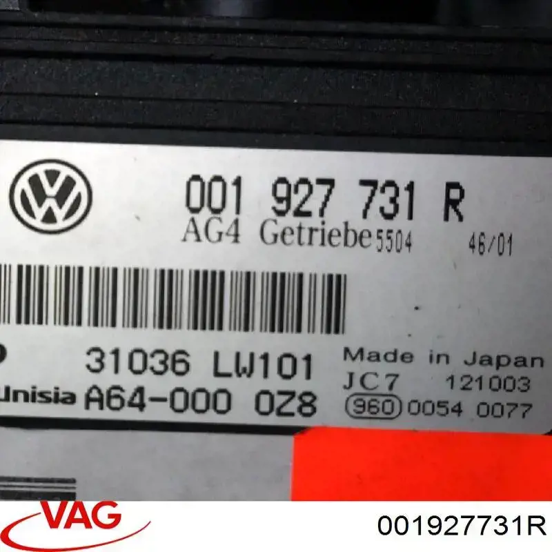 Unidade de controlo de transmissão VAG 001927731R preço, a partir de 78,45 USD