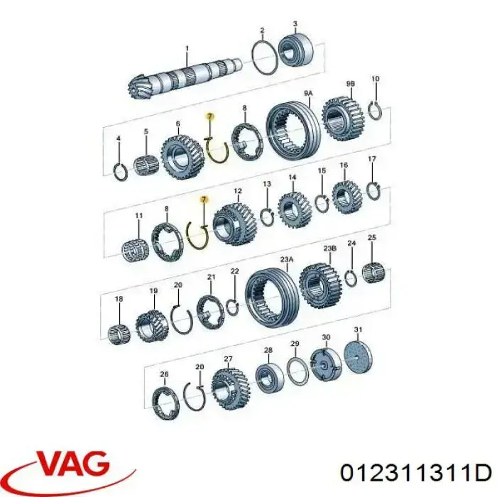  VAG 012311311D preço, a partir de 4,97 USD