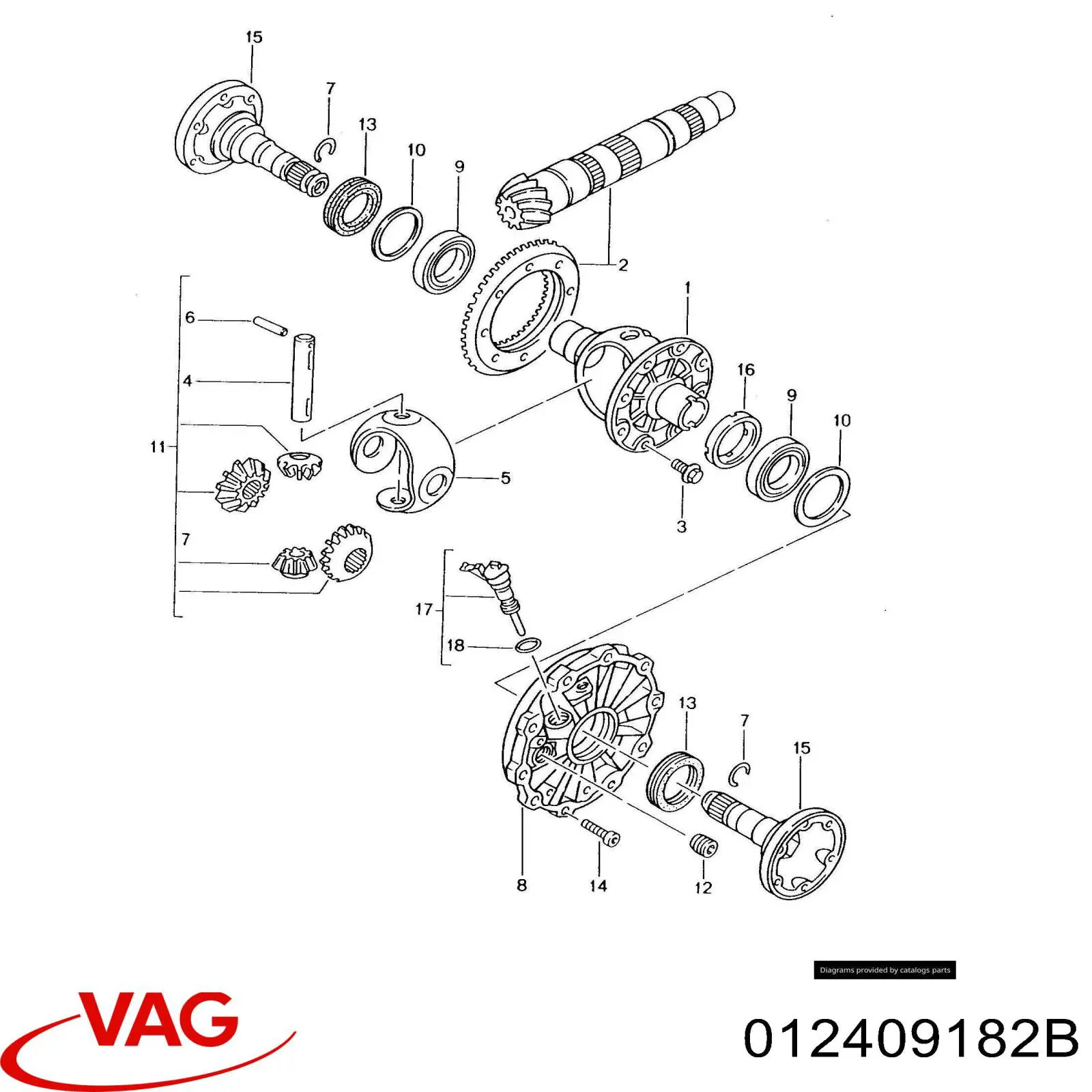 Roda dentada motriz de velocímetro VAG 012409182B preço, a partir de 44,75 USD