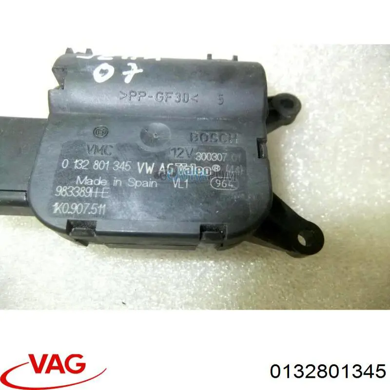 Acionamento de comporta de forno VAG 0132801345 preço, a partir de 37,46 USD