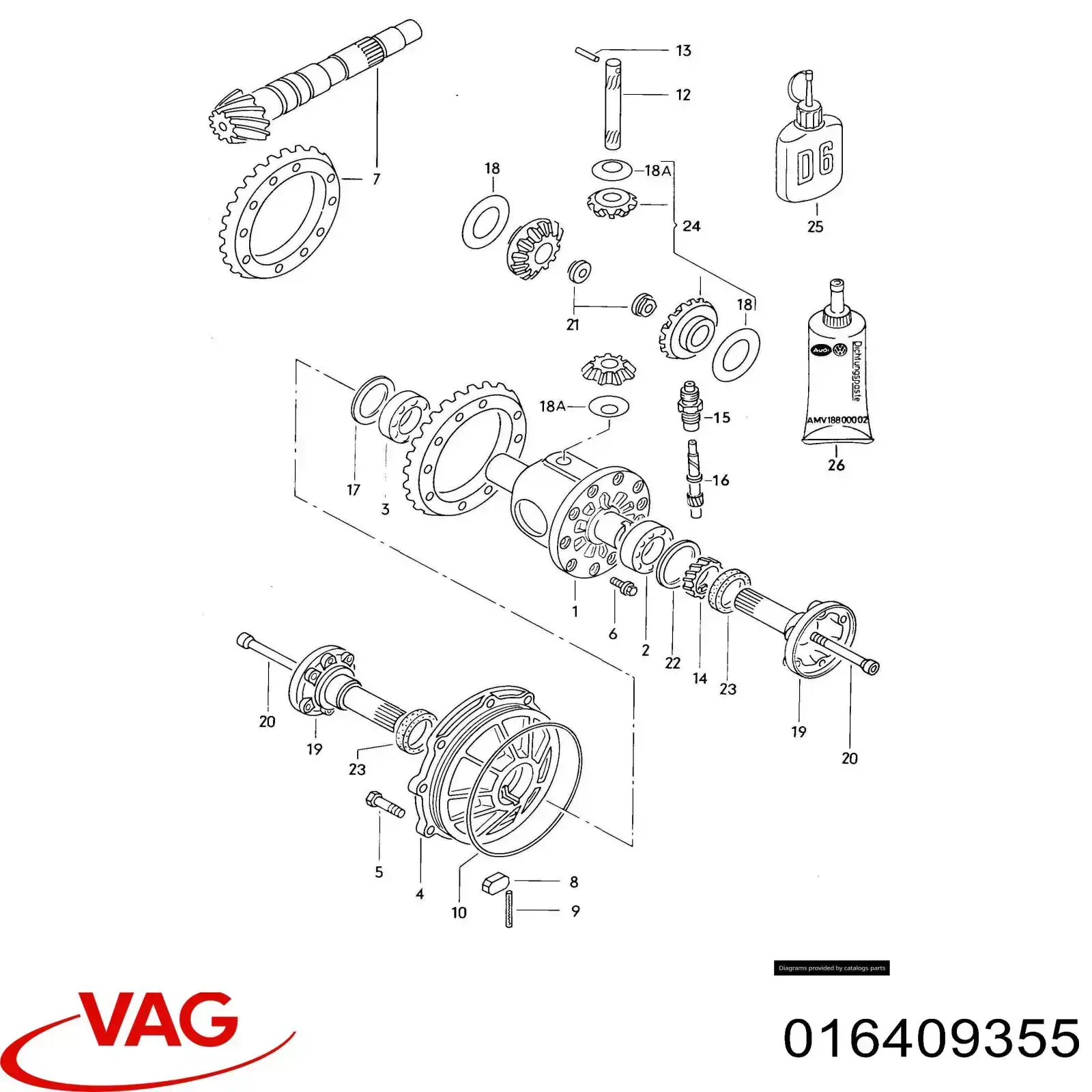 Semieixo traseiro VAG 016409355 preço, a partir de 477,31 USD