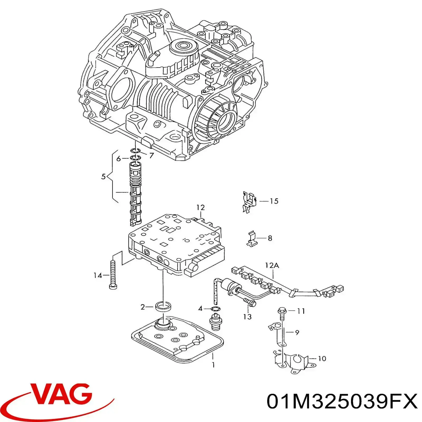 Módulo hidráulico da Caixa Automática de Mudança VAG 01M325039FX preço, a partir de 2491,61 USD