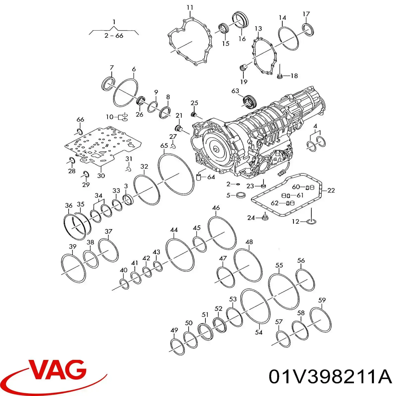 Compre 821560 Elring Kit de reparação da Caixa Automática de Mudança