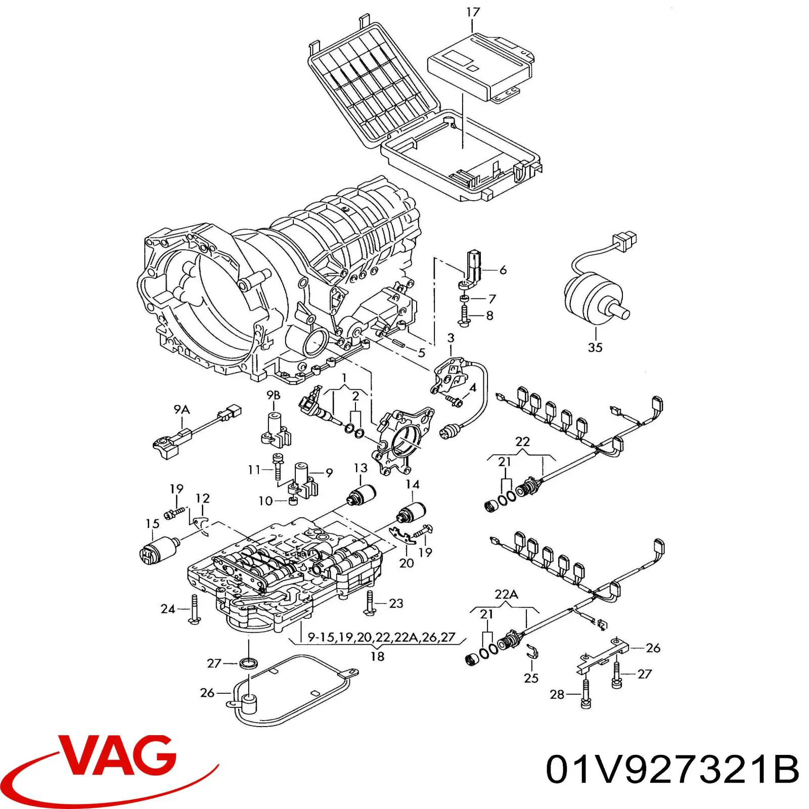 Sensor de velocidade VAG 01V927321B preço, a partir de 106,38 USD