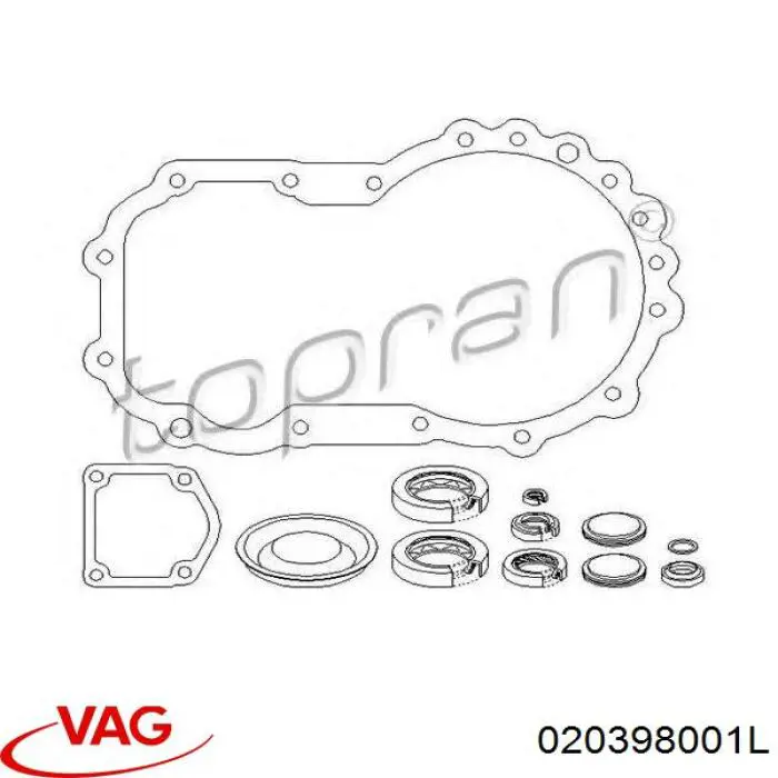 111408 Hans Pries (Topran) Kit de reparação da Caixa de Mudança