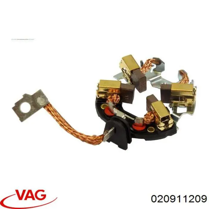 Compre 020911209 VAG Porta-escovas do motor de arranco