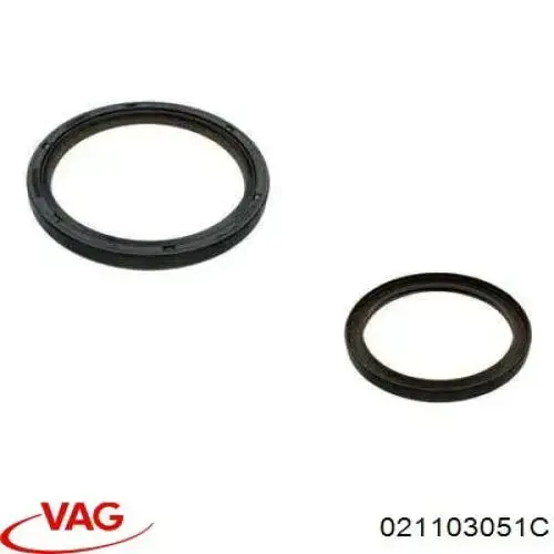 Compre 021103051C VAG Vedação traseira de cambota de motor