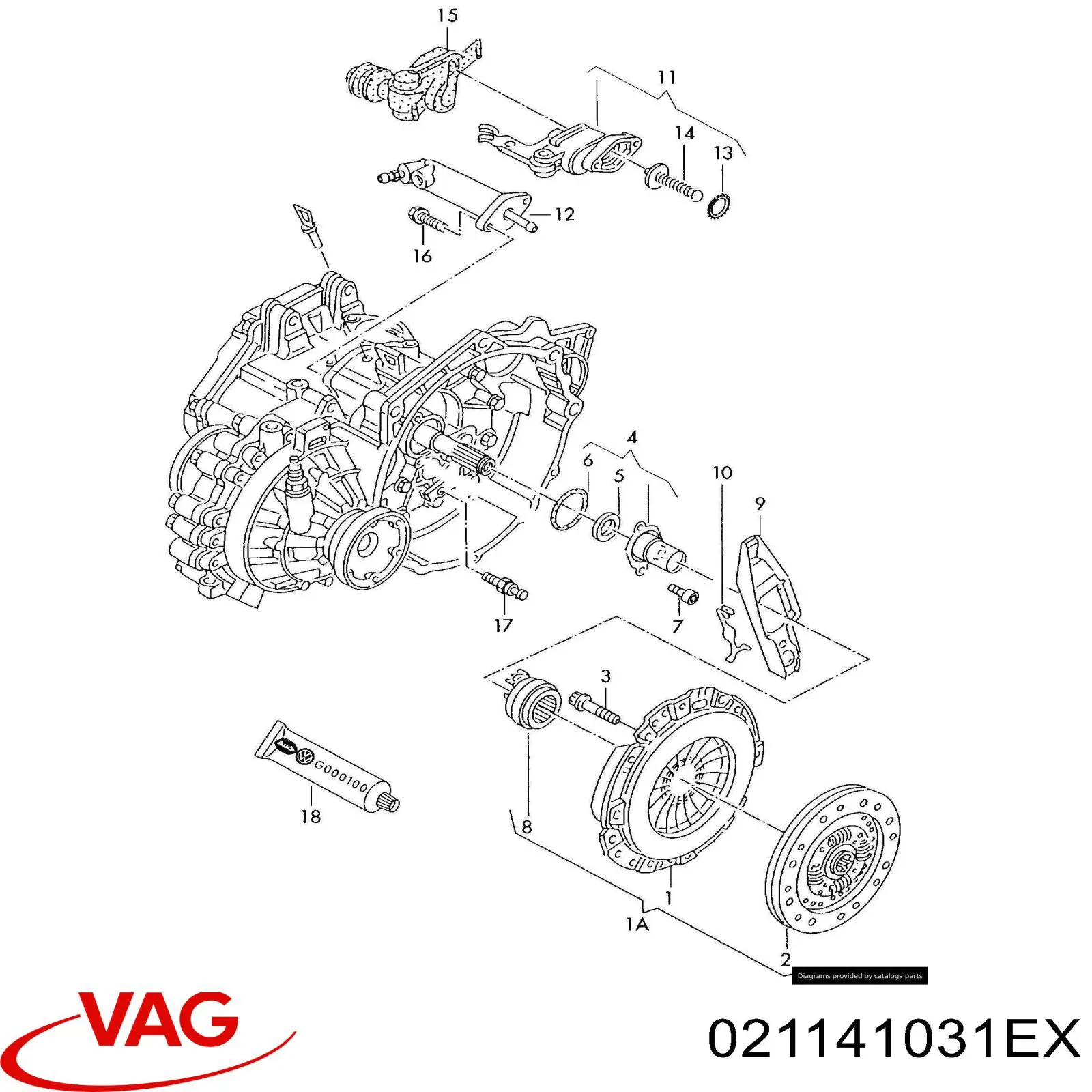 Compre 021141031EX VAG Disco de embraiagem