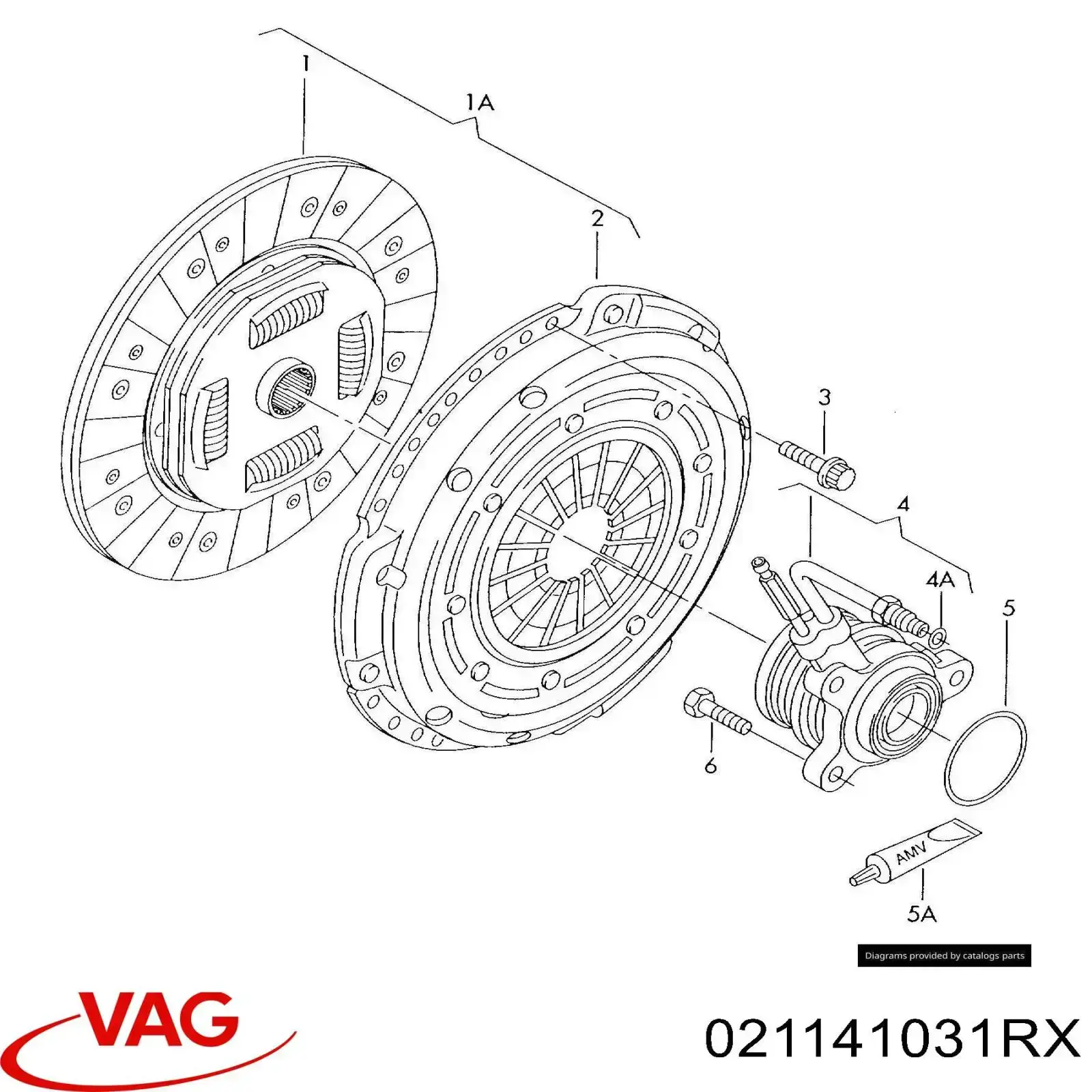 Compre 021141031RX VAG Disco de embraiagem