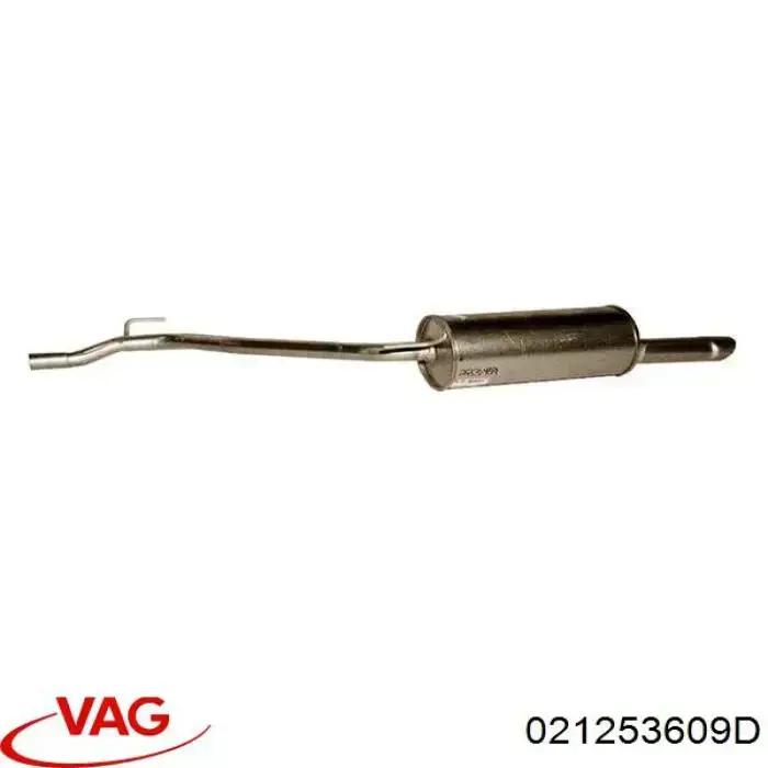 Compre 021253609D VAG Silenciador, parte traseira