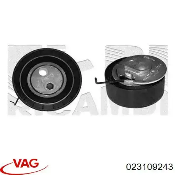 Compre 023109243 VAG Rolo de reguladora de tensão da correia do mecanismo de distribuição de gás