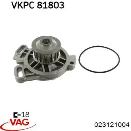 Bomba de água (bomba) de esfriamento VAG 023121004 preço, a partir de 77,82 USD