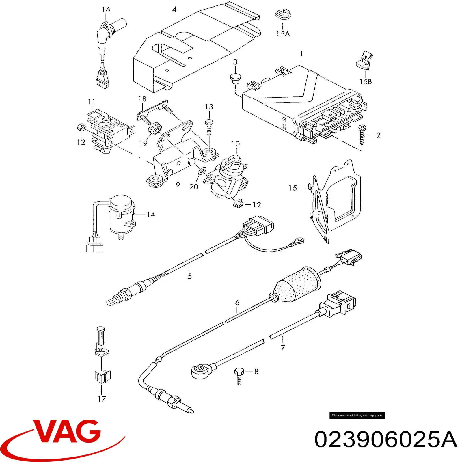 Módulo de direção (Centralina eletrônica) de motor VAG 023906025A preço, a partir de 1793,85 USD