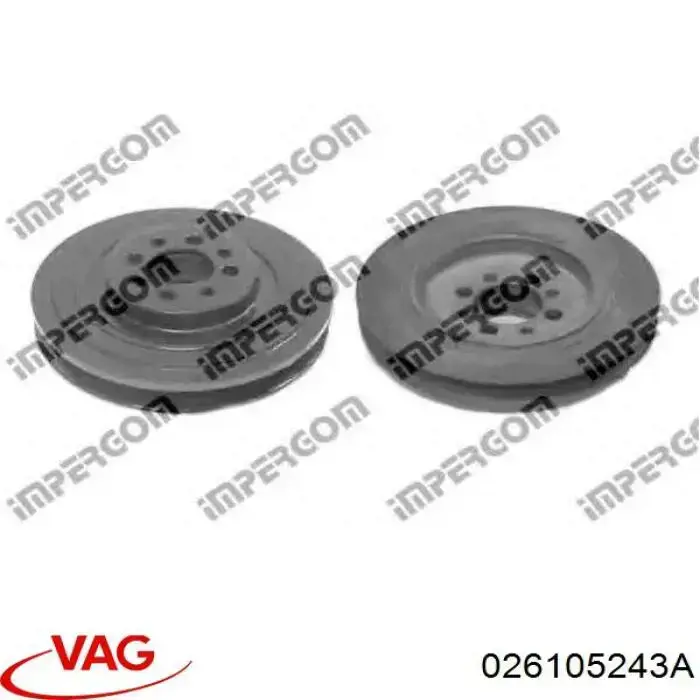 Polia de cambota VAG 026105243A preço, a partir de 193,15 USD