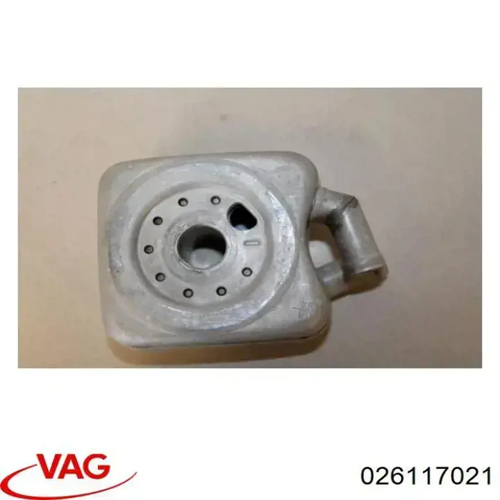 026117021 VAG Radiador de óleo (frigorífico), debaixo de filtro