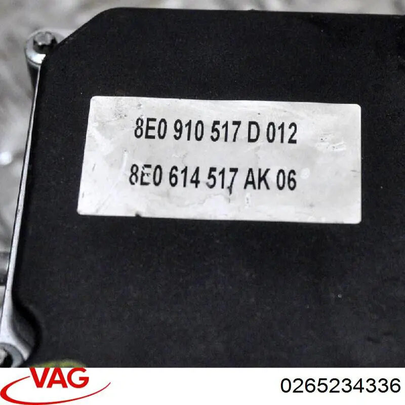 0265234336 VAG Unidade hidráulico de controlo ABS
