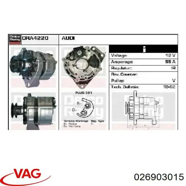 Compre 026903015 VAG Gerador