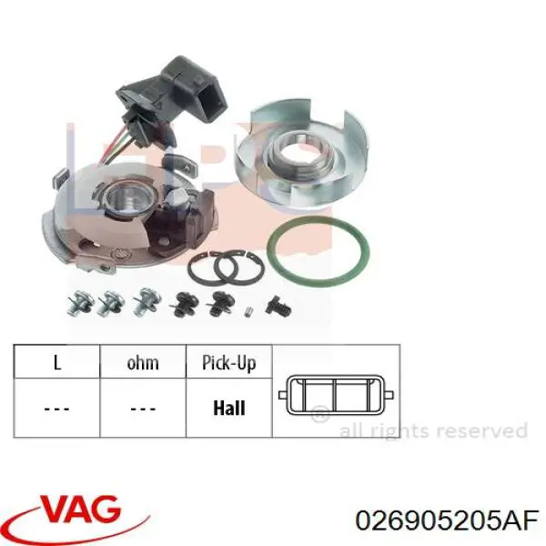 Compre 026905237AV VAG Distribuidor de ignição (distribuidor)