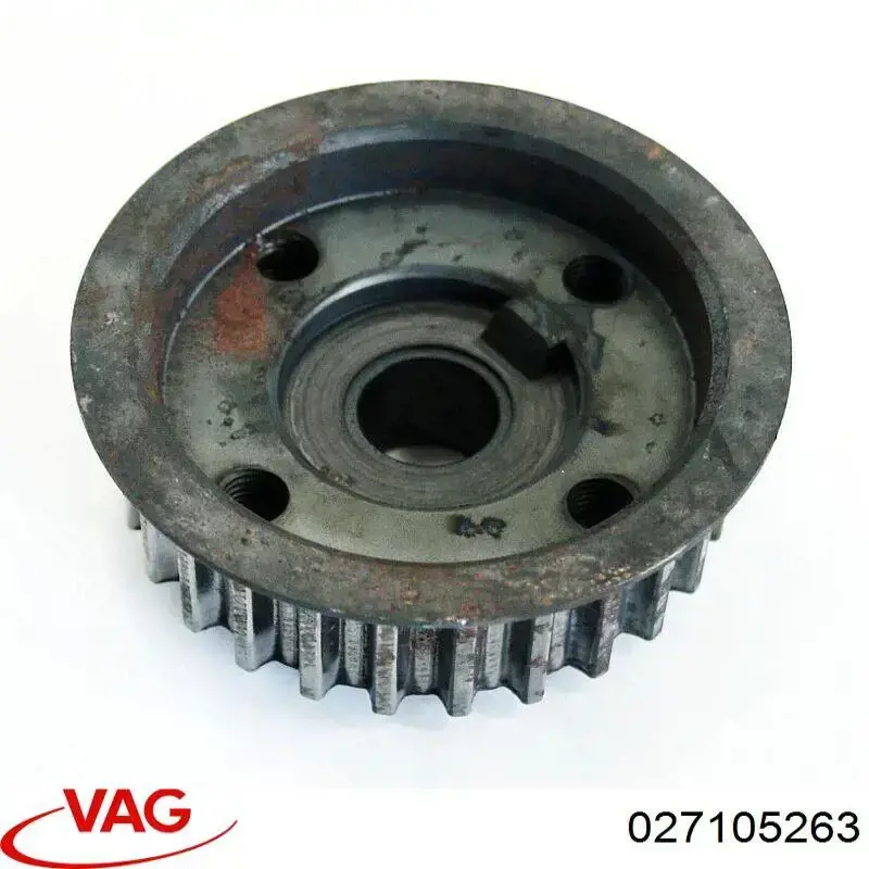 Compre 027105263 VAG Engrenagem de cadeia da roda dentada de acionamento de cambota de motor