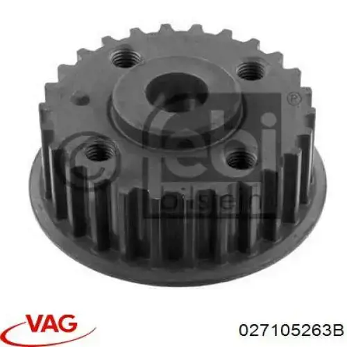 Engrenagem de cadeia da roda dentada de acionamento de cambota de motor VAG 027105263B preço, a partir de 10,34 USD