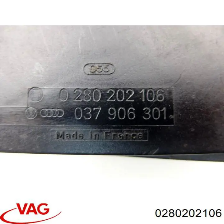 Sensor de fluxo (consumo) de ar, medidor de consumo M.A.F. - (Mass Airflow) 0280202106 Bosch