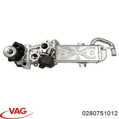 0280751012 VAG Radiador do sistema EGR de recirculação dos gases de escape