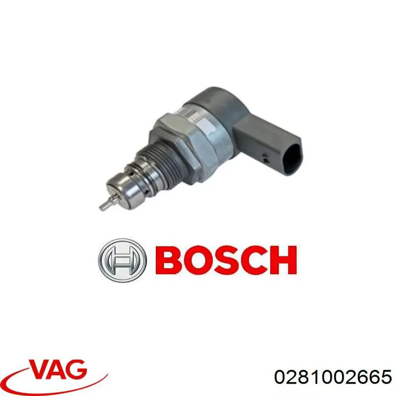 281002991 Bosch Regulador de pressão de combustível na régua de injectores